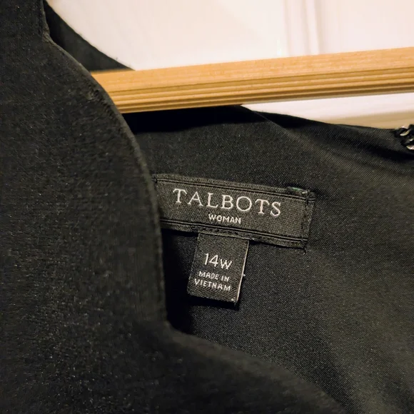 Talbots Classic Black Midi Dress - Picture 4 of 10